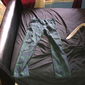Green jeans
